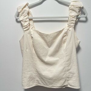 Abercrombie Bubble Strap Poplin Top